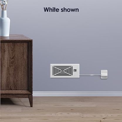 BIOWIND Quiet Register Booster Fan, Smart Register Vent Fits 4" x 10" Register Holes