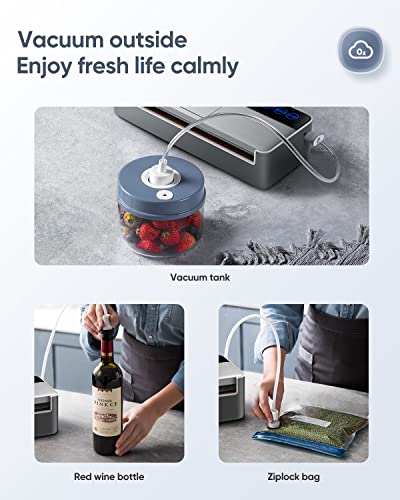 Vacuum Sealer Machine, Full Automatic Food Sealer (95Kpa), Air Sealing System for Food Sealer Dry