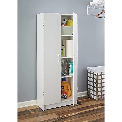 ClosetMaid Pantry Cabinet Cupboard with 2 Doors, Adjustable Shelves, for Kitchen, Laundry or Utility Room