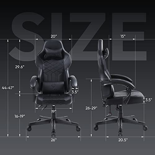 Dowinx Gaming Chair with Pocket Spring Cushion, Ergonomic Computer Chair High Back