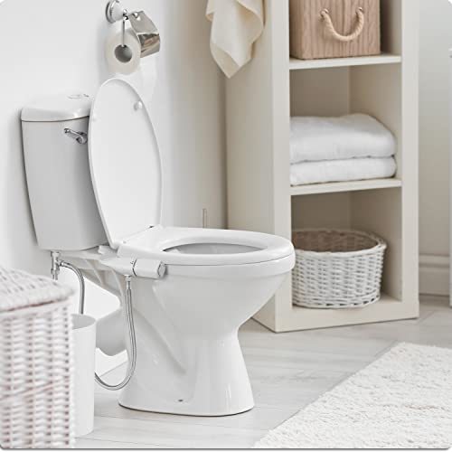 BIGCOW Bidet Attachment for Toilet, Ultra-Slim Dual Nozzle Hygienic Toilet Bidet