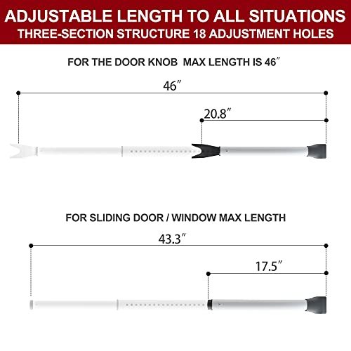 AceMining Upgraded Door Security Bar & Sliding Patio Door Security Bar