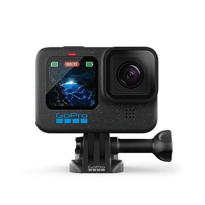 GoPro HERO12 Black - Waterproof Action Camera with 5.3K60 Ultra HD Video, 27MP Photos, HDR