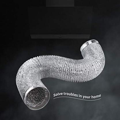 Cenipar Dryer Vent Hose-4 inch Ducting Vent Hose Flexible Aluminum Foil Non-Insulated