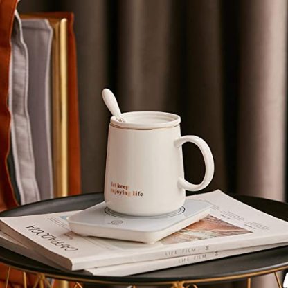Misby Coffee Warmer for Desk Mug Warmer with Automatic Shut Off, Coffee Cup Warmer