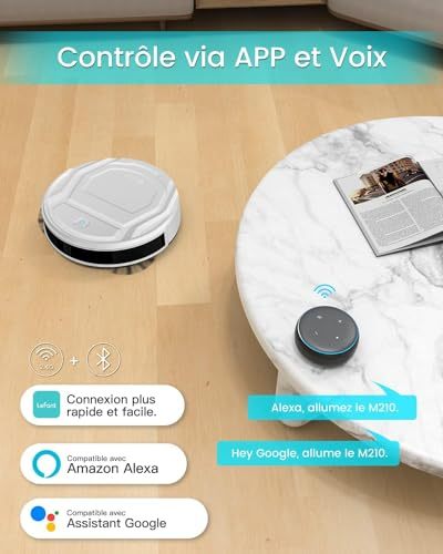 Lefant Robot Vacuum Cleaner, Tangle-Free, Strong Suction, Slim, Low Noise