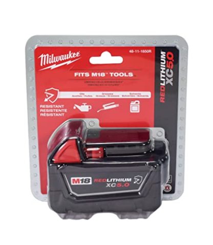 Milwaukee 18V 5Ah XC Extended Capacity Resistant Battery 2 Pack