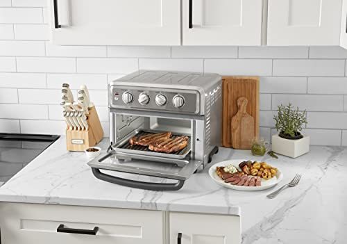 Cuisinart Air Fryer + Convection Toaster Oven, 8-1 Oven with Bake, Grill, Broil & Warm Options
