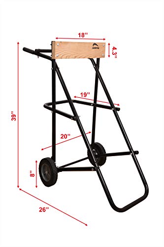 LEADALLWAY Boat Motor Stand, Heavy Duty Pro Outboard Engine Carrier Cart Dolly