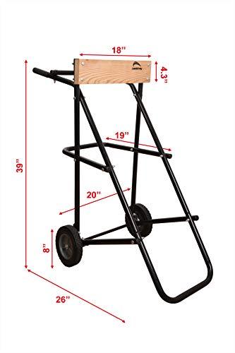 LEADALLWAY Boat Motor Stand, Heavy Duty Pro Outboard Engine Carrier Cart Dolly