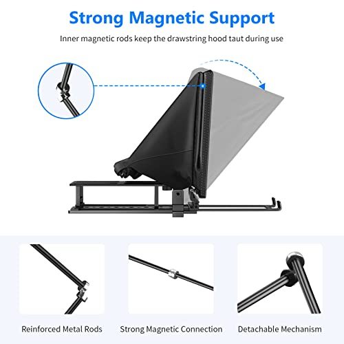 NEEWER Teleprompter X14 with RT-110 Remote & APP Control with iPad Android Tablet, Smartphone