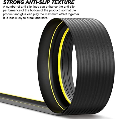 Jin&Bao Universal Garage Door Threshold Seal Strip 20FT Kit, Bottom Waterproof Rubber