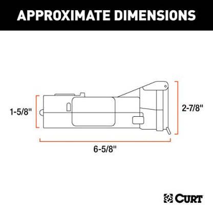 CURT 51180 Echo Mobile Electric Trailer Brake Controller with Bluetooth-Enabled Smartphone Connection