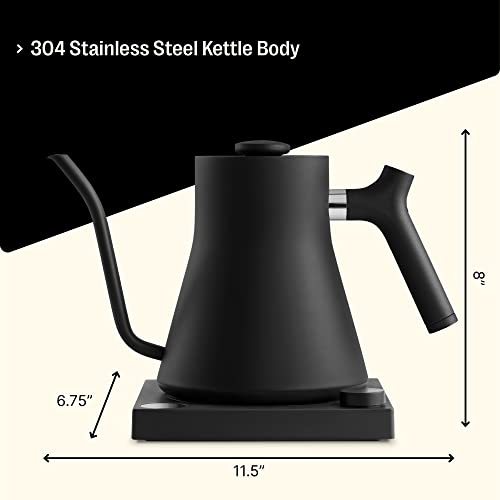 Fellow Stagg EKG Electric Gooseneck Kettle - Pour-Over Coffee and Tea Kettle