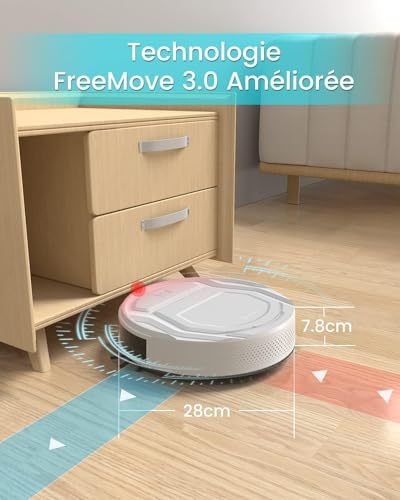 Lefant Robot Vacuum Cleaner, Tangle-Free, Strong Suction, Slim, Low Noise