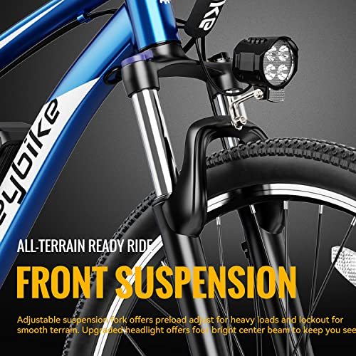 Jasion Heybike Race Max 27.5'' Electric Bike for Adults 500W Brushless Motor Removable Battery Ebike