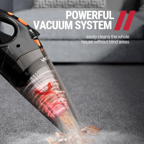 VacLife Handheld Vacuum, Car Hand Vacuum Cleaner Cordless, Mini Portable Rechargeable