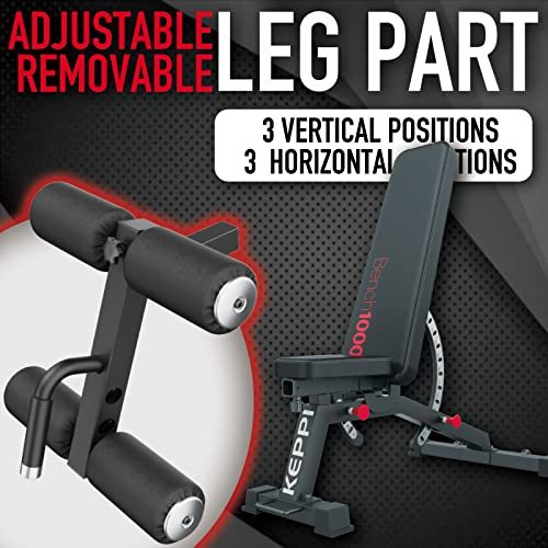 Keppi 1200LB Weight Bench,Heavy Duty Bench1000 PRO Adjustable Workout Bench Press Set