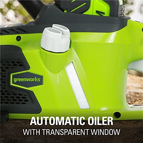 Greenworks 40V 16" Brushless Cordless Chainsaw For Tree Felling, Limbing, Pruning