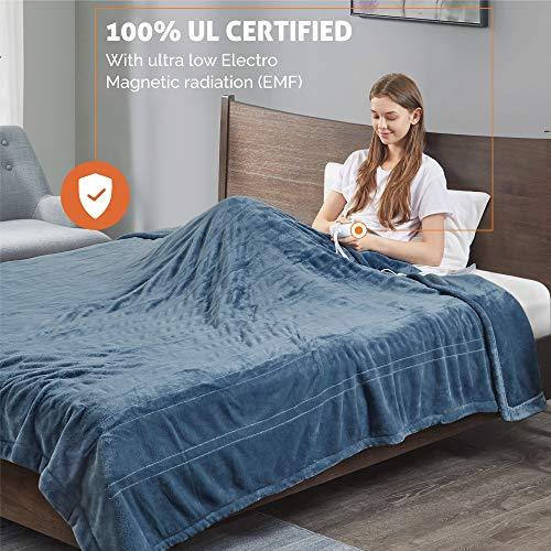 Degrees of Comfort Electric Blanket King Size, Heated Blanket for Bed, Dual Control