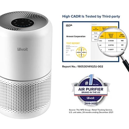 LEVOIT Air Purifier for Home Allergies Pets Hair in Bedroom, Covers Up to 1095 Sq.Ft