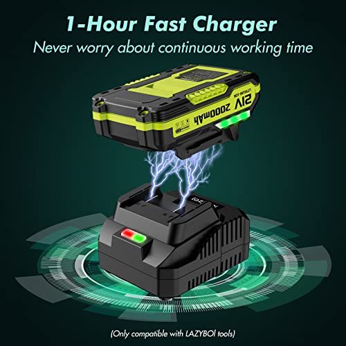Cordless Leaf Blower - Electric Leaf Blower Cordless with 2 Batteries and Charger