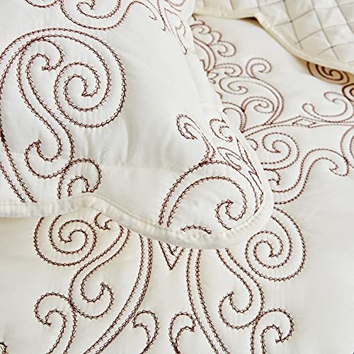 CHIXIN Oversized Bedspread Coverlet Set King Size - Lightweight Bedding Cover