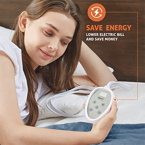 Degrees of Comfort Electric Blanket King Size, Heated Blanket for Bed, Dual Control