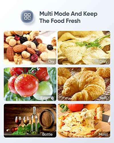 Vacuum Sealer Machine, Full Automatic Food Sealer (95Kpa), Air Sealing System for Food Sealer Dry