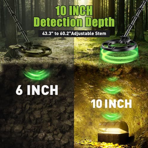 PalliPartners Metal Detector for Adults,Professional Gold Detector with LCD Display