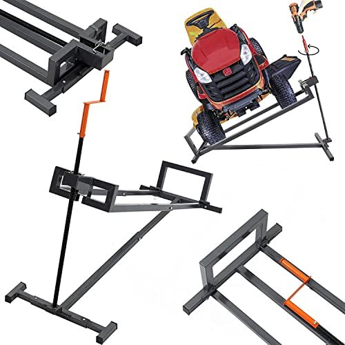 WTRAVEL Riding Lawn Mower Lift Jack, Weight Capacity 882 Lbs,Telescopic for Garden Tractor and Lawn Mower