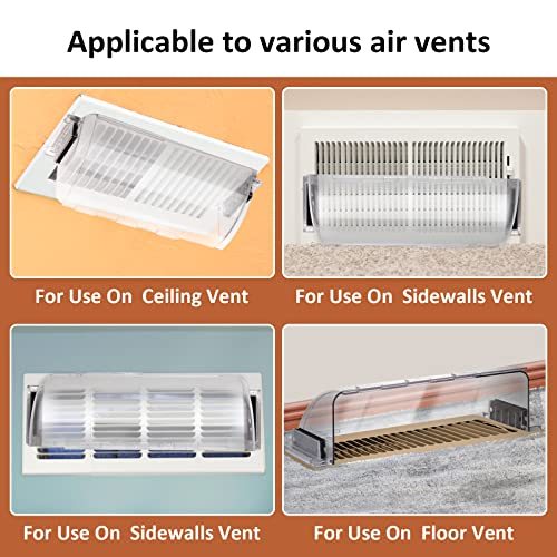 2 Pack Air and Heat Deflector for Vents, Sidewalls and Ceiling Registers
