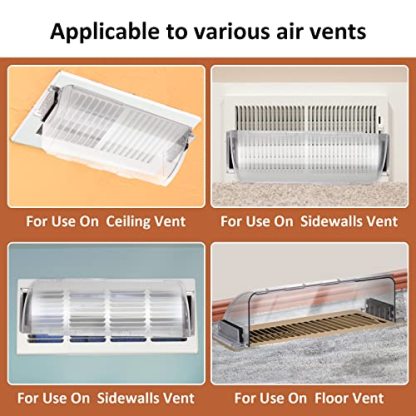 2 Pack Air and Heat Deflector for Vents, Sidewalls and Ceiling Registers