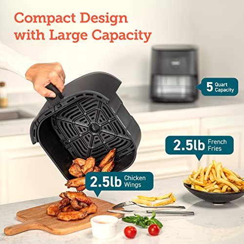 COSORI Air Fryer Pro, for Quick and Easy Meals, UP to 450℉, Quiet Operation