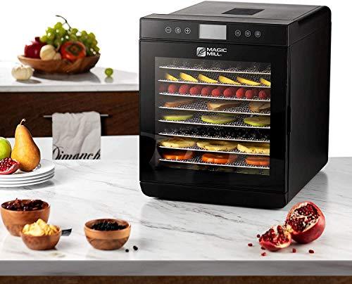 Magic Mill Food Dehydrator Machine with Digital Adjustable Timer, Dryer for Jerky, Herb, Meat