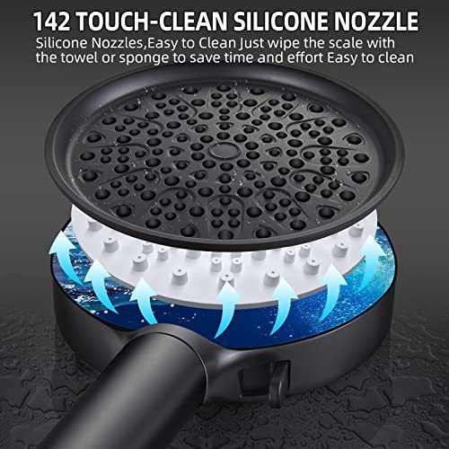Cobbe Filtered Shower Head with Handheld, High Pressure 6 Spray Mode Showerhead