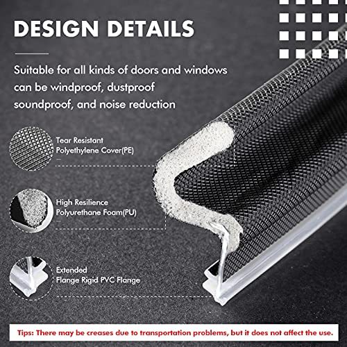 Door Weather Stripping Soundproof Door Seal Strip V-Shaped "Q" Foam Kerf Weather Stripping