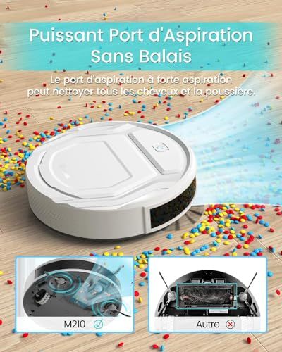 Lefant Robot Vacuum Cleaner, Tangle-Free, Strong Suction, Slim, Low Noise