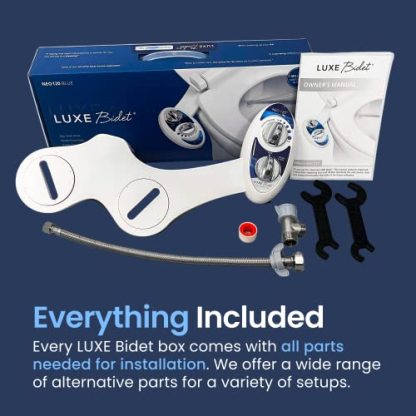 LUXE Bidet NEO 120 - Self-Cleaning Nozzle, Fresh Water Non-Electric Bidet Attachment for Toilet Seat