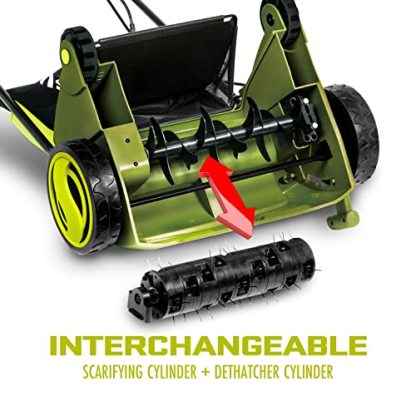 Sun Joe 12-Amp 13-Inch Electric Dethatcher and Scarifier w/Removeable 8-Gallon Collection Bag