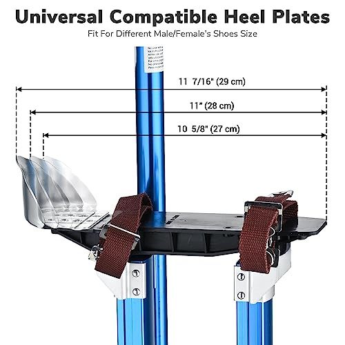 Yescom Drywall Stilts 24"-40" Adjustable Aluminum Tool Stilt with Knee Pads Protection