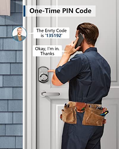 TEEHO TE001 Keyless Entry Door Lock with Keypad - Smart Deadbolt Lock for Front Door