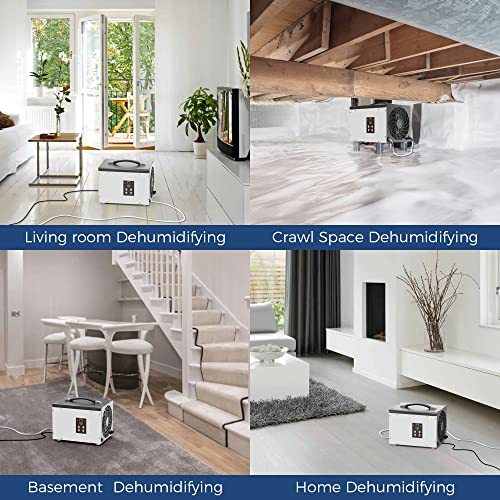 ALORAIR Crawl Space/Basement Dehumidifier 70 Pint Dehumidifier with Drain Hose