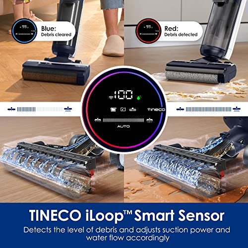Tineco Floor ONE S5 Smart Cordless Wet Dry Vacuum Cleaner and Mop for Hard Floors