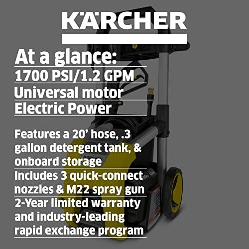 Kärcher 1700 PSI TruPressure Electric Power Pressure Washer - 2125 Max PSI