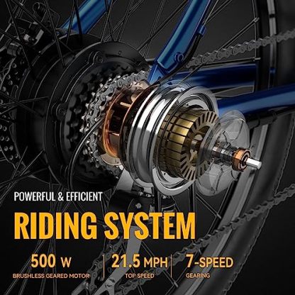 Jasion Heybike Race Max 27.5'' Electric Bike for Adults 500W Brushless Motor Removable Battery Ebike