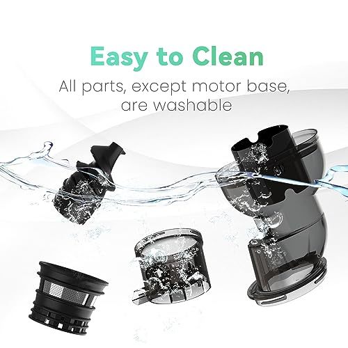 Masticating Juicer, 300W Professional Slow Juicer with 3.5-inch Large Feed Chute