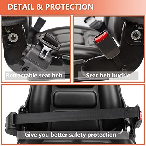 Universal Fold Down Forklift Seat, Micro Switch, Armrest And Safety Belt, for Tractor