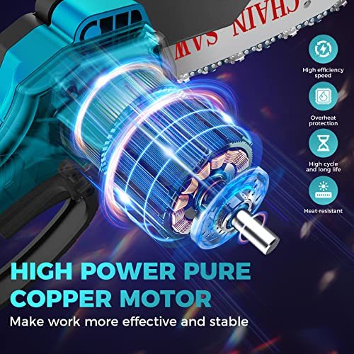 Saker Mini Chainsaw,6 Inch Portable Electric Chainsaw Cordless