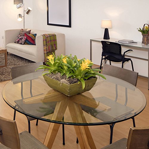 22" Inch Round Glass Table Top 1/2" Thick Tempered Beveled Edge by Fab Glass and Mirror